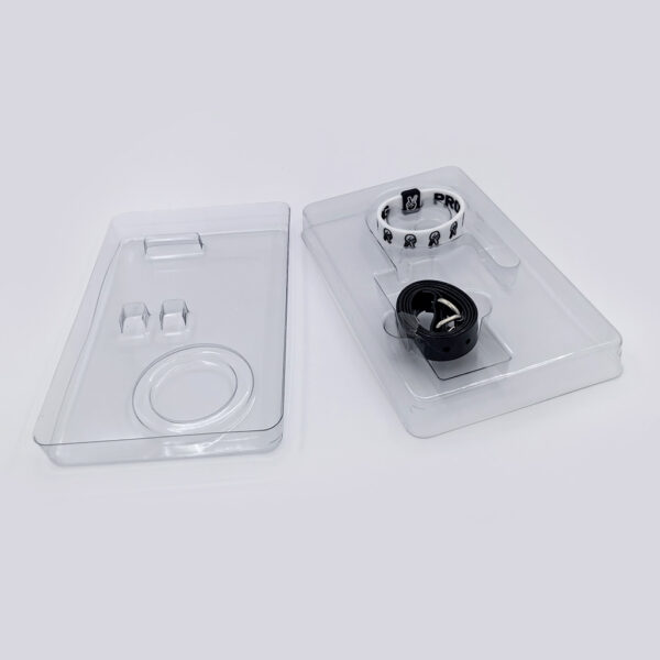 keymy DZ124 tray with cover electronic packagings transparent packaging crystal packaging box with cover