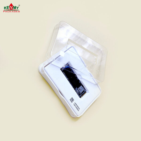 keymy DZ82 PET clamshell newest clamshell packaging easy fold packaging PET shenzhen manufactured