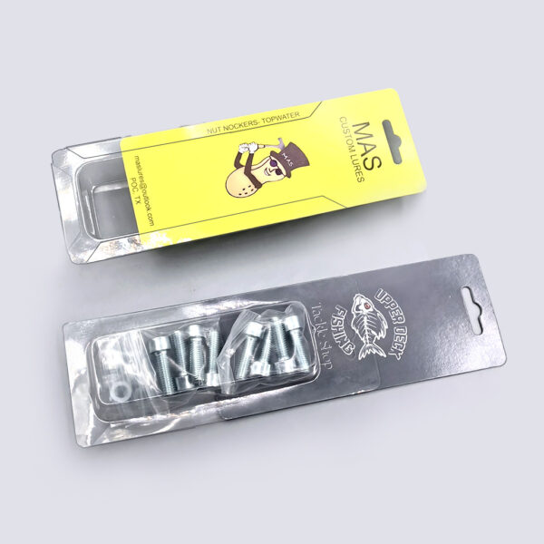 keymy slide packaging readyamde slide packagingPET card packaging for lure metal parts accessories packaging card packaging