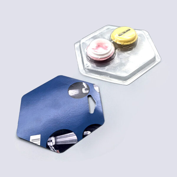 keymy DZ122 Macaroon clamshell for food, clamshell for jewery, food safe clamshell, PET clamshell packaging