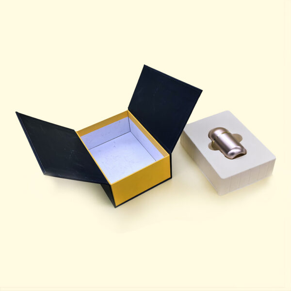keymy NT245 CLAMSHELL BOX with magnet for souvenir flocked tray deluxe packaging